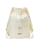 撥水 emmiロゴマルチバックパック　ホワイト